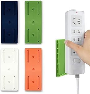 Self Adhesive Power Strip Holder Fixator ( Pack Of 10 )