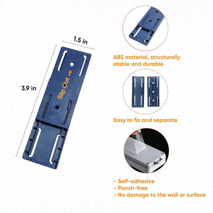 Self Adhesive Power Strip Holder Fixator ( Pack Of 10 )