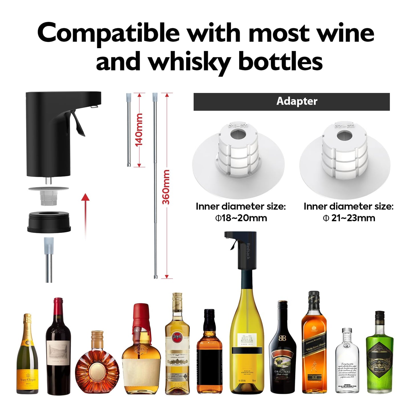 Electric Wine And Whiskey Measuring Dispenser