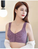 Seamless Front Button Cotton Bra