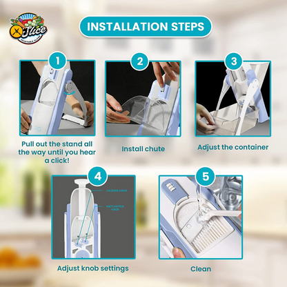 5 in 1 MULTIFUNCTIONAL QUICK VEGETABLE CUTTER & SLICER