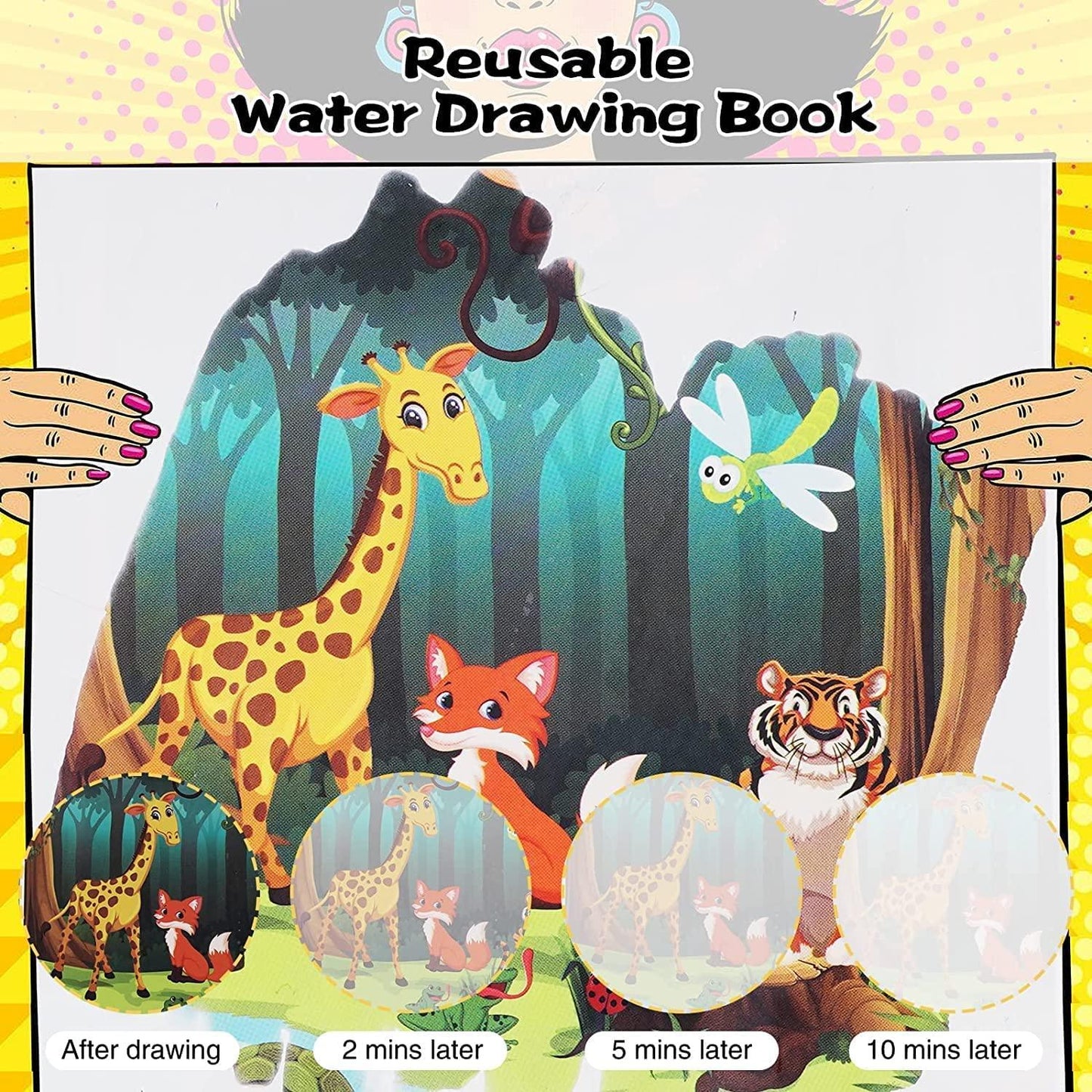 REUSABLE Magical Water Painting Book 🎨(Set of 4)