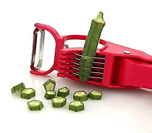 2 in 1 Vegetable Cutter with Peeler