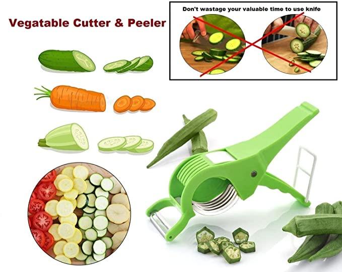 2 in 1 Vegetable Cutter with Peeler