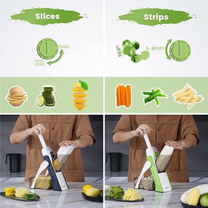 5 in 1 MULTIFUNCTIONAL QUICK VEGETABLE CUTTER & SLICER