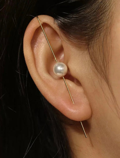 Single Pearl Earcuff