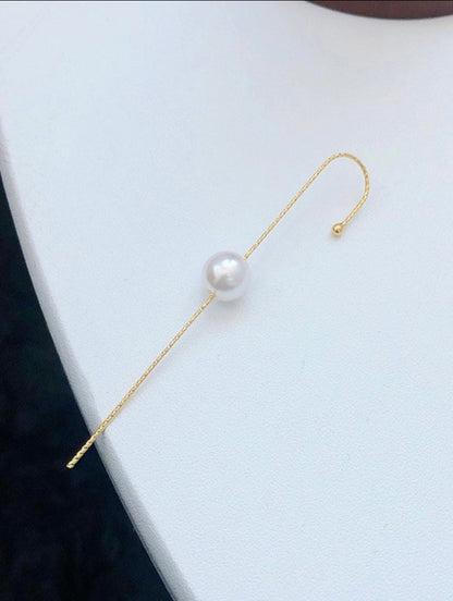 Single Pearl Earcuff