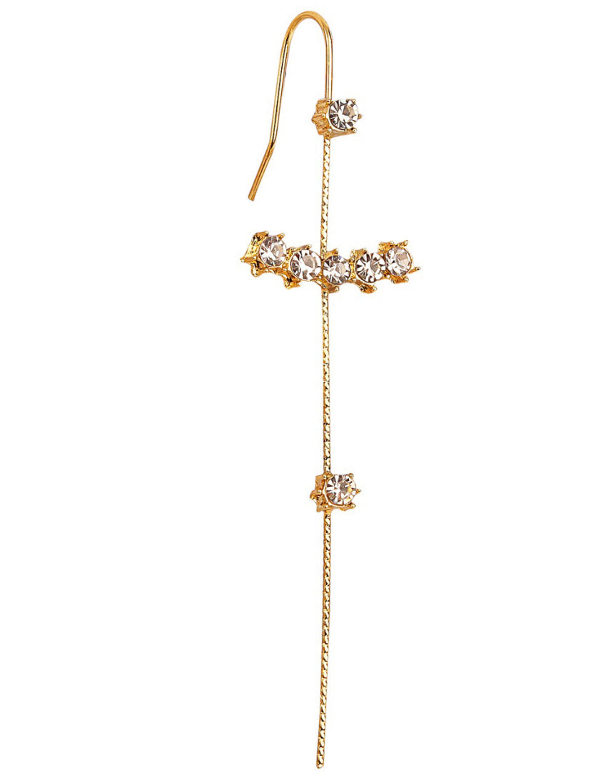 Elegant Diamond Anchor Ear Cuff