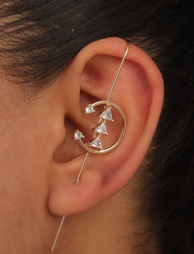 Pretty Moon Diamond Earcuff